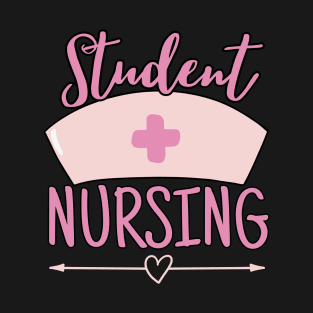 Pastel Nurse Students Nursing Pink T-Shirt