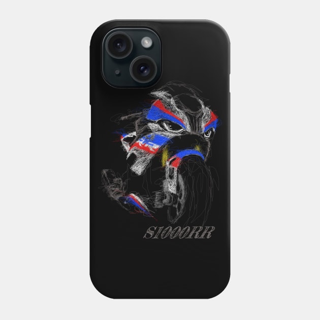 S1000RR Scribble Art Phone Case by TwoLinerDesign