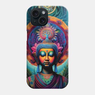 Buddha tree of life mandala Phone Case