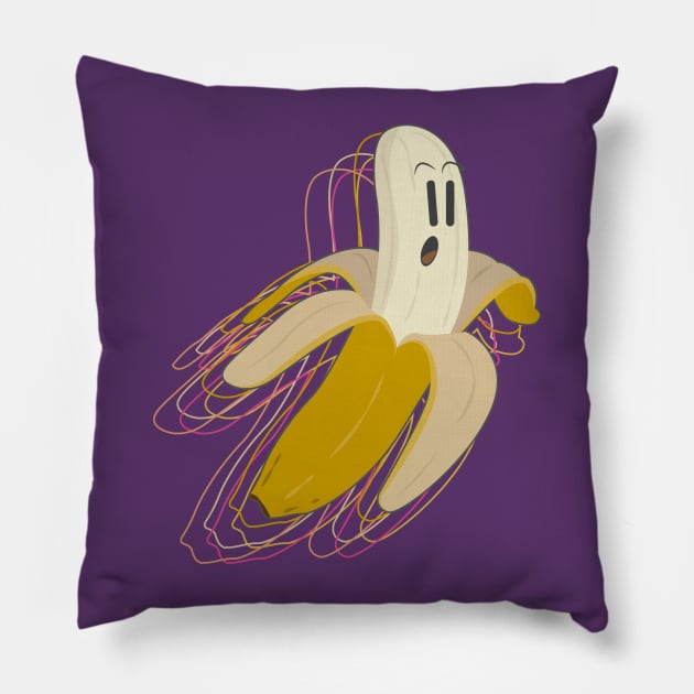 Flying Banana! Pillow by moose_cooletti