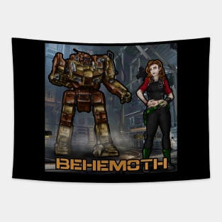 Behemoth and her SHD-2H Shadowhawk Battlemech Tapestry