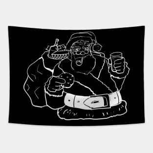 Winter Santa Tapestry