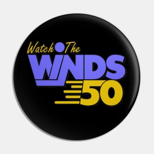 WNDS TV 50 Logo Defunct Pin