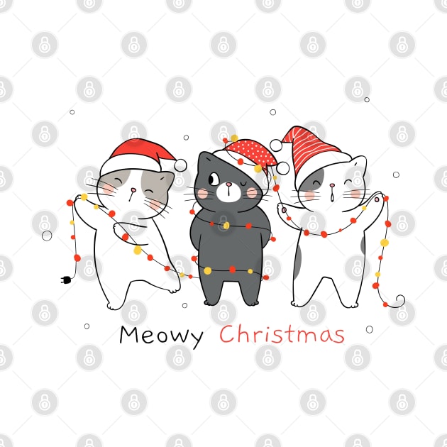 Meowy Christmas by stark.shop