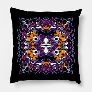 horror crest Pillow