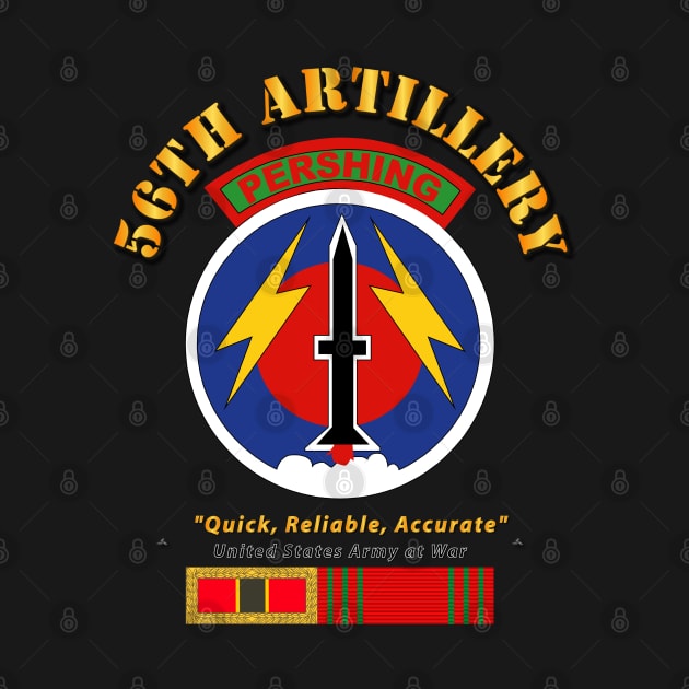 56th Artillery - Pershing w Svc Medals by twix123844