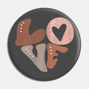 Love Valentines Day Grunge Pin