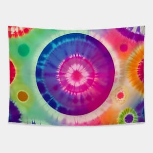 Tie Dye AI Art Tapestry