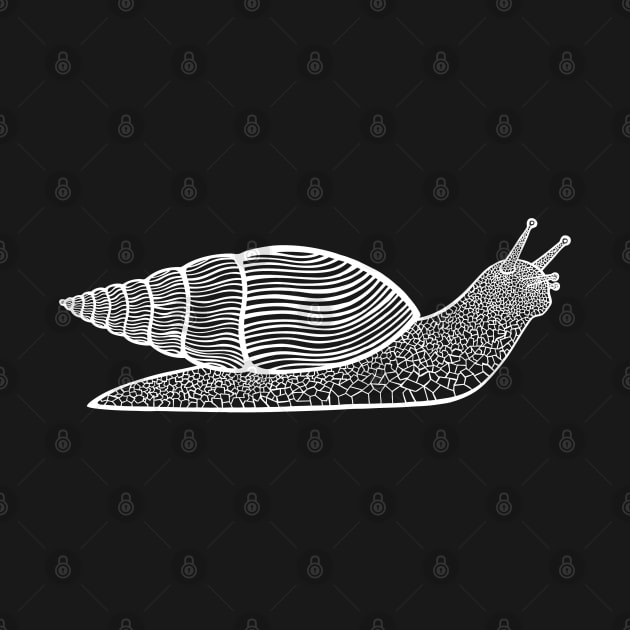 Giant African Land Snail - cute and fun animal design by Green Paladin