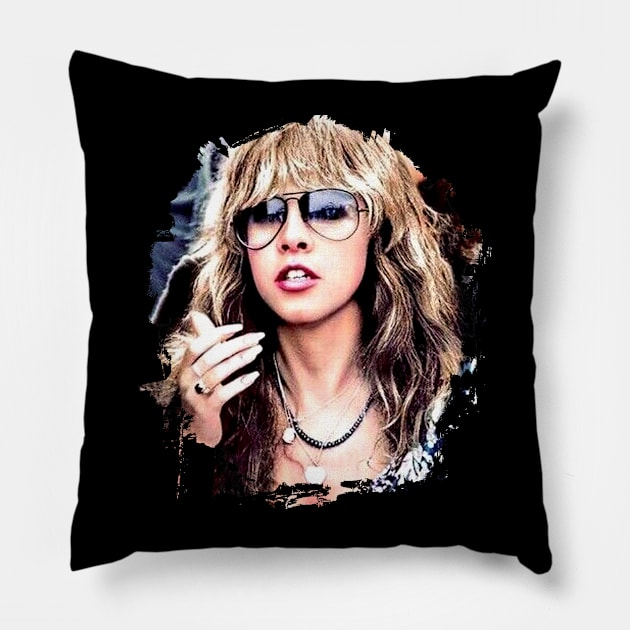 Stevie nicks Pillow by ReaggleBlack