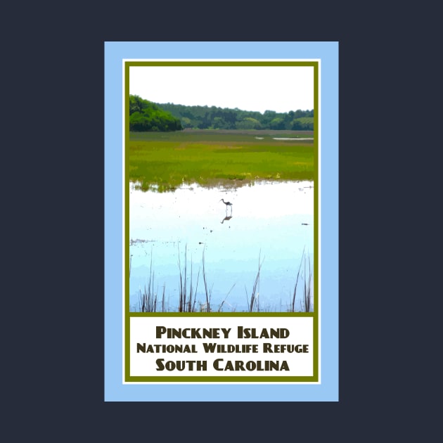 Vintage Travel Pinckney Island by candhdesigns