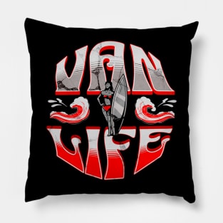 Van Life Surfer Girl Pillow