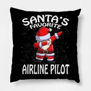 Santas Favorite Airline Pilot Christmas Pillow