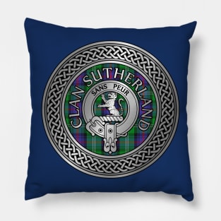 Clan Sutherland Crest & Tartan Knot Pillow