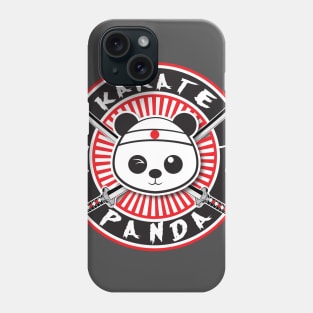 Karate Panda Circle logo Phone Case