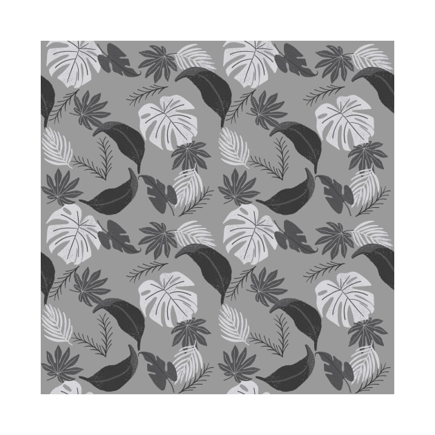 Tropical leaves design by RosanneCreates