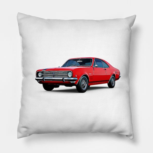 Holden Monaro Cartoon Pillow by Auto-Prints