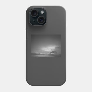 Grey white cloudscape with dark distinctive cloud shapes. Phone Case