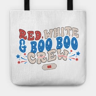 Red, White & Boo Boo Crew Nurse Tote