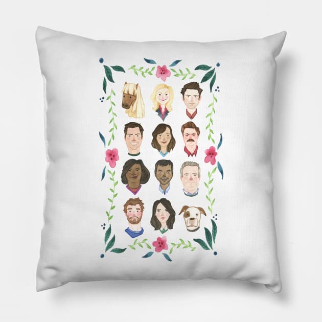 Weirdos Who Care Pillow by RachelMSilva