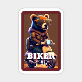 Biker Bear Magnet