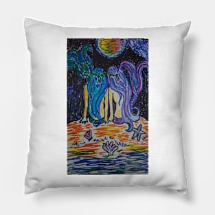 Moon Mermaids Pillow