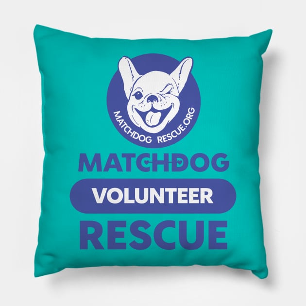 MDR Volunteer Purple Pillow by matchdogrescue