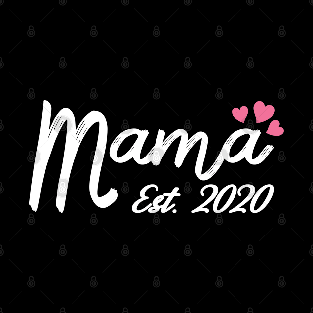 Mama Estimated 2020 - Cute & Awesome New Mom, Promoted To Mom, Mother's Day Gift, Womens by Art Like Wow Designs