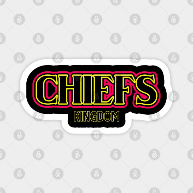 Chiefs Kingdom Magnet by Zivanya's art