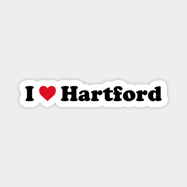 I Love Hartford Magnet by Novel_Designs