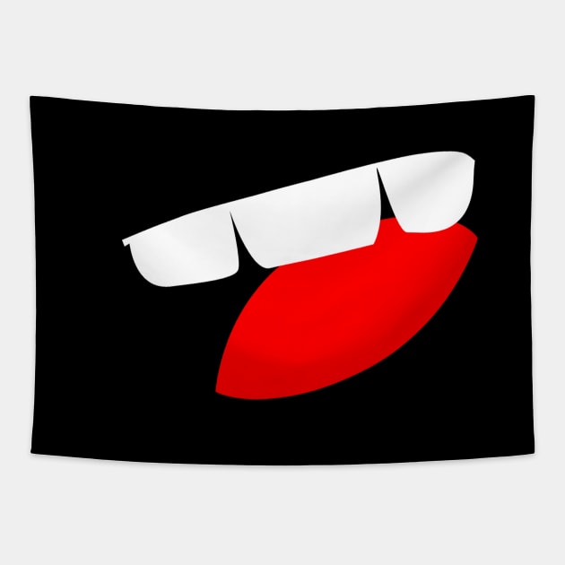 Funny tongue - Mouth - Face Design Tapestry by FromHamburg