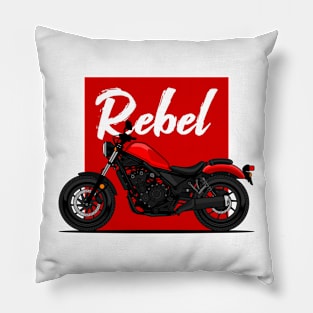 Red Rebel 500 Art Pillow