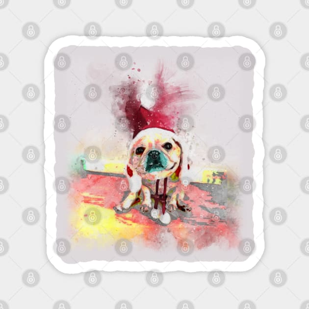 Watercolor Frenchie Bulldog Magnet by Leon Star Shop