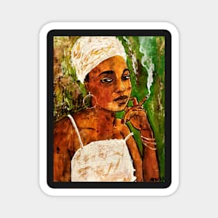 The lady of old Havana Magnet