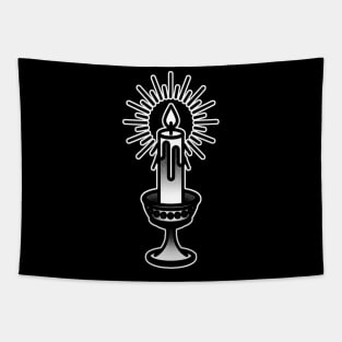 Candle Tattoo design Tapestry