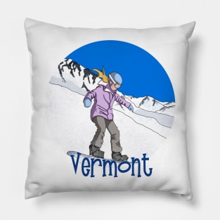 Snowboard Vermont Pillow