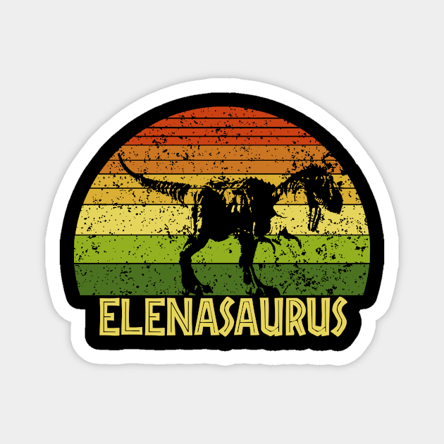 Elenasaurus Elena saurus dinosaur Magnet by Kerlem