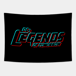 Legends of Tomorrow Logo - Glitch Black Tapestry