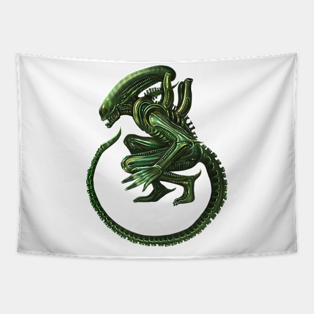 Xenomorph Tapestry by Magical Forest