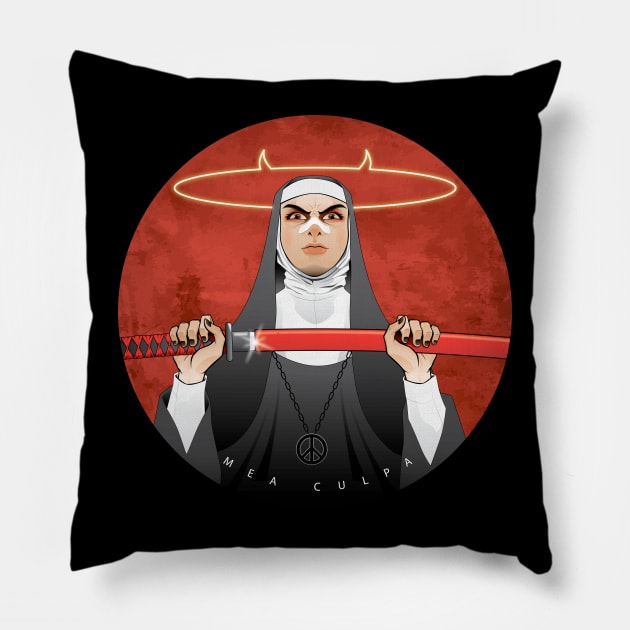 Mea Culpa Pillow by Cr8tivMojo