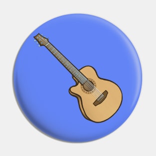 Left handed acoustic guitar Pin