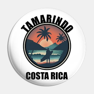 Tamarindo - Costa Rica (with Black Lettering) Pin