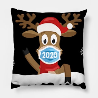 Merry Quarantine Christmas 2020 Reindeer Family Pajamas Shirt Pillow