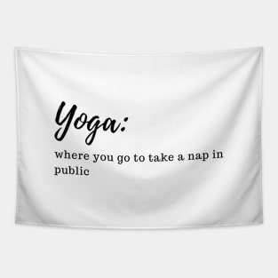 yoga relateable Tapestry