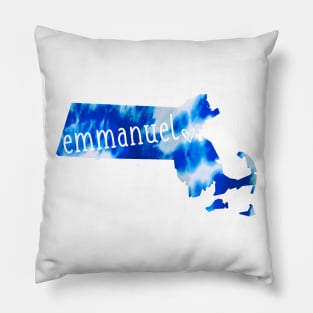 Tie Dye Emmanuel College Boston Pillow