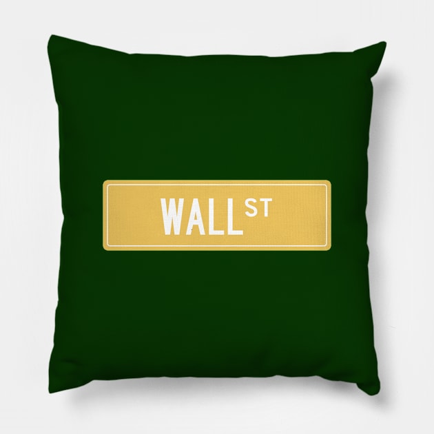Wall st yellow Pillow by annacush