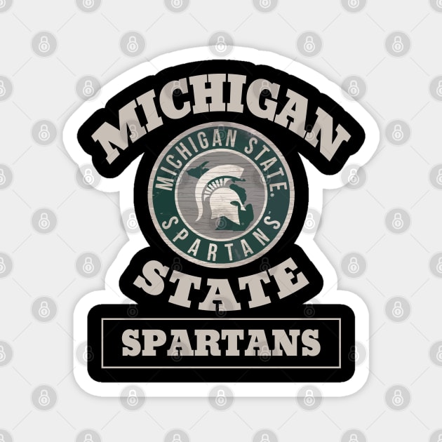 Michigan State Spartans Funny Magnet by Trashow