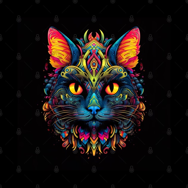 Regal Trippy Cat by Owndigiart