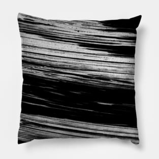 Monochrome abstract boho background with hand-painted marble texture in black-white-gray colors. Great for the print, fabric, poster, wallpaper, cover and packaging, wrapping paper. Pillow