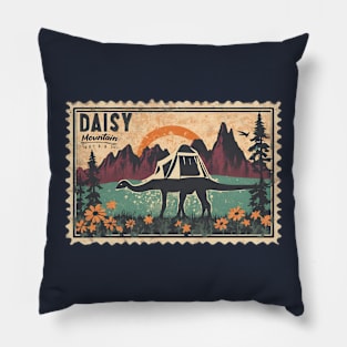 Daisy Mountain Mountaineering with Dinosaur Arizona Campsite and Trails Pillow